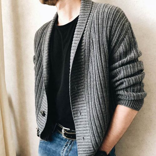 Long sleeve cardigan sweater