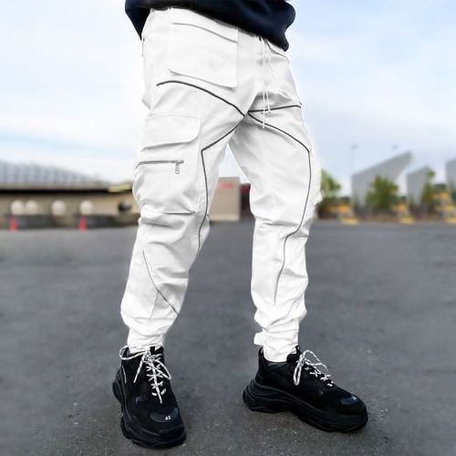 Multi Pocket Loose Straight Outdoor Running Casual Pants