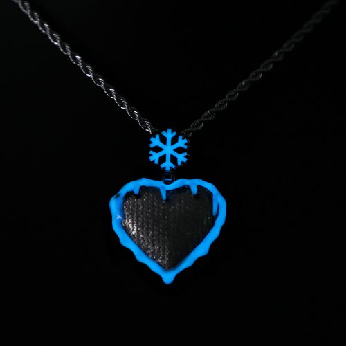 Glow in the Dark Frozen Heart Pendant
