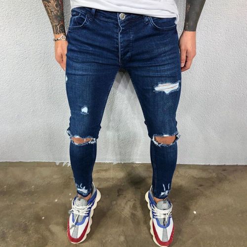 Western Style Ripped Jeans