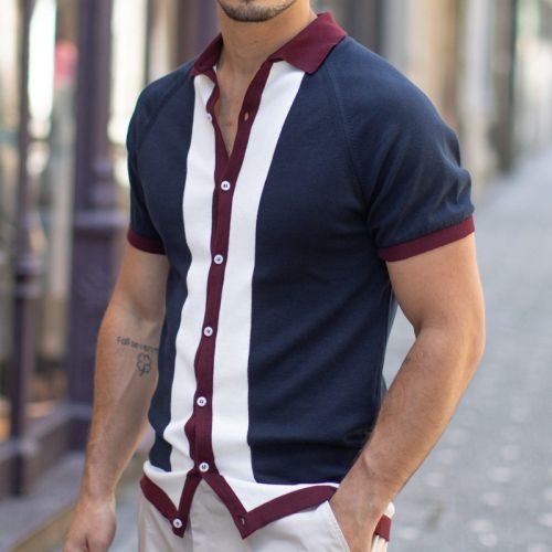 Casual Single-Breasted Polo Shirt