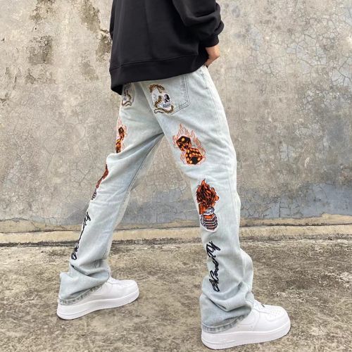 Back Embroidered Jeans