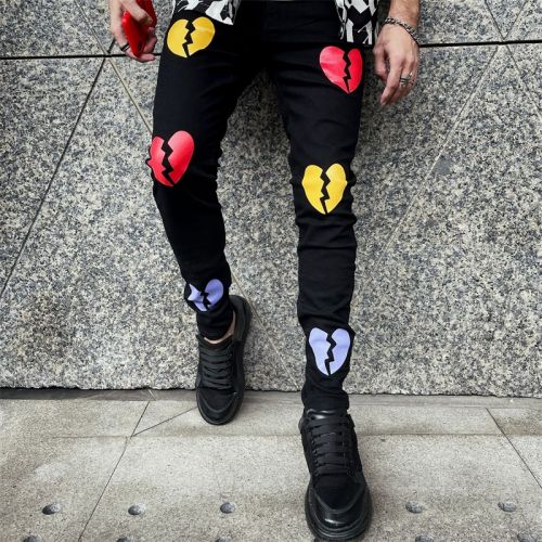 Colorful Printed Jeans