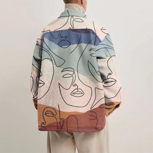Men's Fashion Print Jacket