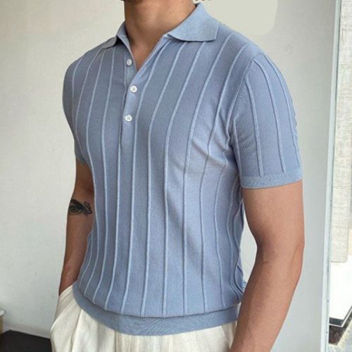 Short Sleeve Lapel Polo Shirt