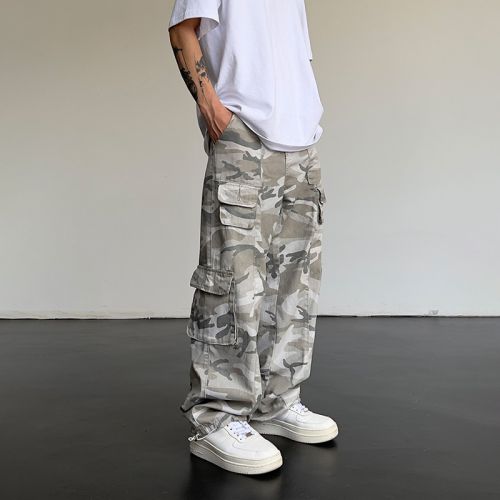Retro American Casual Camouflage Pants