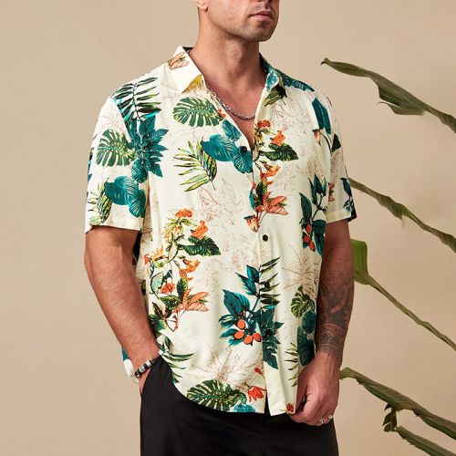 Loose Vacation American Casual Floral Shirt