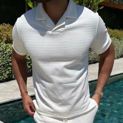 Men's Trendy Lapel Slim Polo Shirt