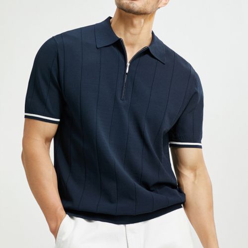 New Arrival Breathable Business Casual Lapel Short Sleeve POLO Shirt