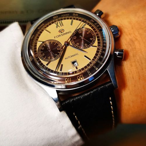 Multifunctional Automatic Mechanical Watch with Leather Strap