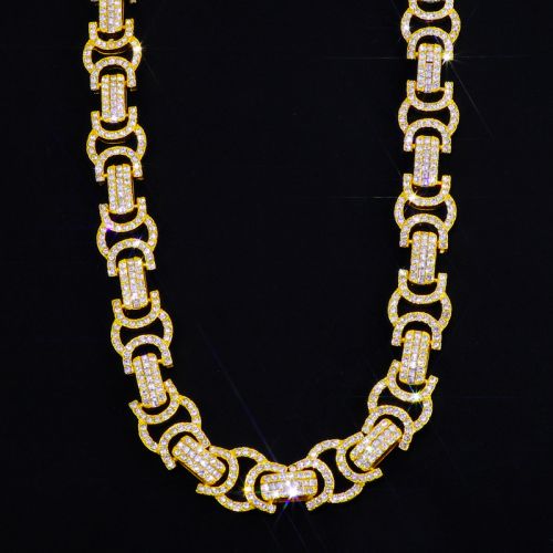18mm Iced Byzantine Chain