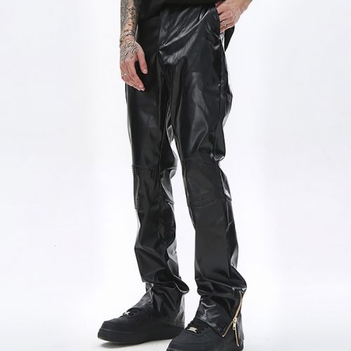 High Street Black Slim Leather Pants