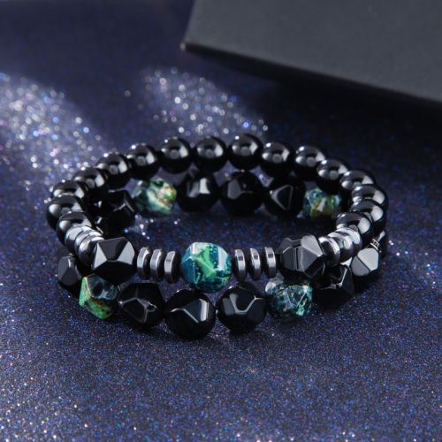 Irregular Natural Healing Stone Beads Stretch Bracelet