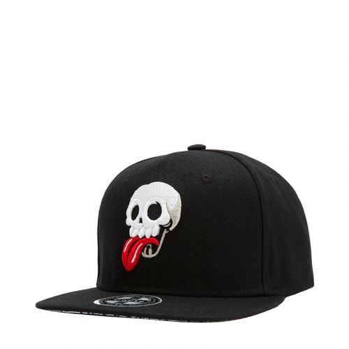 Skull Embroidery Snapback Hat