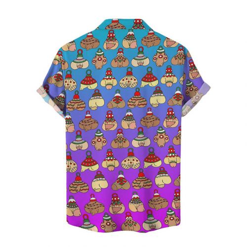 Fun Christmas Print on Hawaiian Shirts
