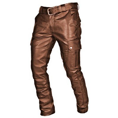 Casual Skinny Leather Pants