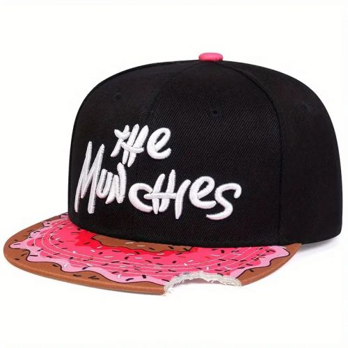 Trendy Embroidered Donut Snapback Hat