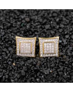 Iced Micro Pave Stud Earring