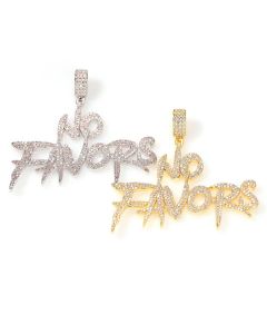 Iced NO FAVORS Pendant