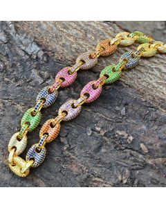 Multi-color G-Link Necklace