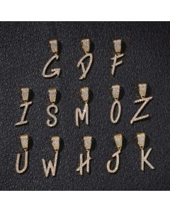 Iced 26 Letters Pendant