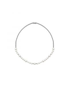 Titanium Steel Pearl Necklace