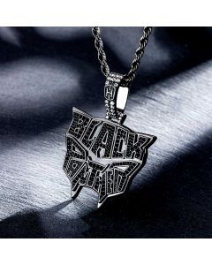 Iced "Black Panther" Head Pendant
