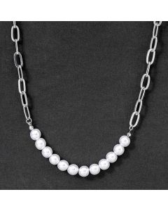 Women's Stitching Pearl Necklace