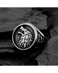 House Stark Direwolf Stainless Steel Ring