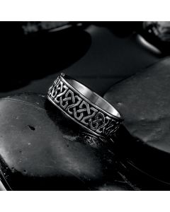 Classic Pattern Stainless Steel Ring
