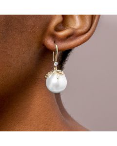 12-12.5mm Pearl Hook Earring