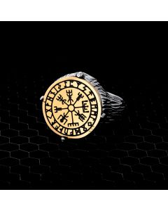 Norse Rune Compass Stainless Steel Ring