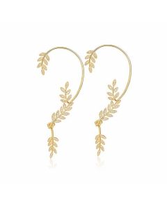 Iced Willow leaves Ear Clips