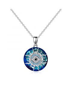You Always be Protected Crystal Evil Eye Necklace