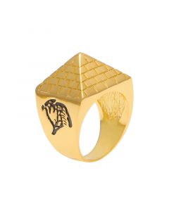 Egyptian Pyramid Ring in Gold