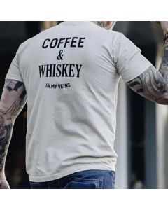 Coffee & Whiskey In My Veins T-shirts