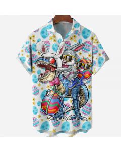 Printed Men's Easter Collection Short Shirt
