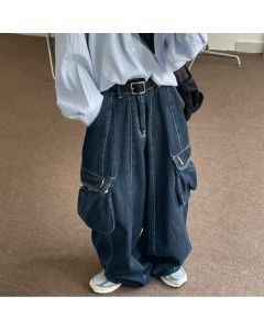 Vintage Oversized Pocket Baggy Jeans