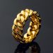 10mm Cuban Rings in Gold
