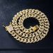 12mm Iced Miami Cuban Chain in Gold