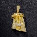 Iced Large Jesus Pendant in Gold