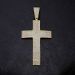 Micro Pave Large Cross Pendant in Gold