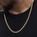 5mm Stainless Steel Cuban Chain in Gold