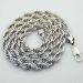 10mm 18K White Gold  Rope Chain