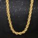 8mm 18K Gold Iced Rope Chain