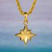 North Star Pendant in Gold