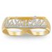 Personalized Carved Two Finger Name Ring