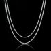 3mm Tennis Necklace in White Gold