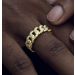 Iced 8mm Cuban Ring in Gold