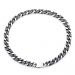 13mm Black and Steel Two-tone Cuban Link Chain